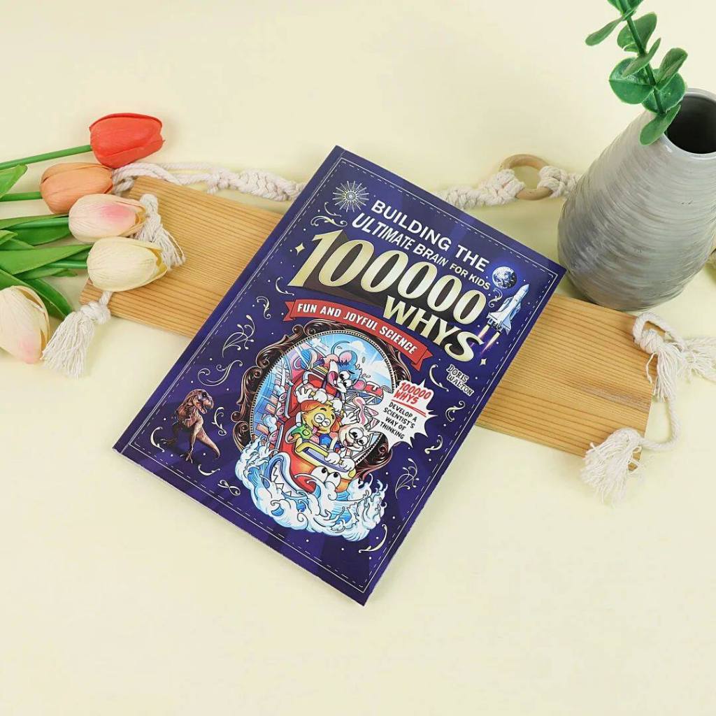 100000 Why Children's Science Popularization Knowledge Notebook Cartoon Illustration Learning Notes