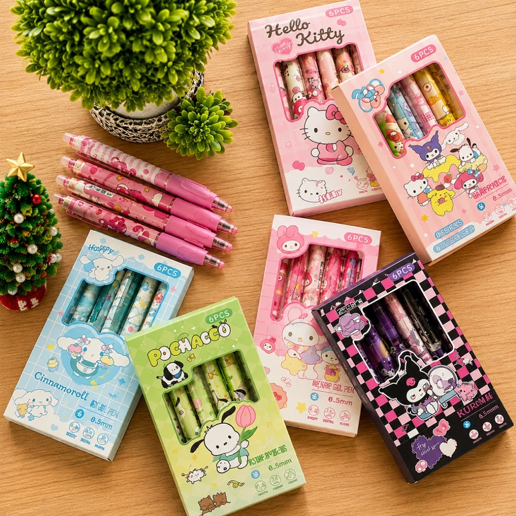 🔥ราคาส่ง🔥ปากกากดลบได้ลายการ์ตูน เจลสีน้ำเงิน✔️พร้อมส่ง ปากกาลบได้แบบกด เครื่องเขียน ปากกาเจลลบได้ thumbnail 8