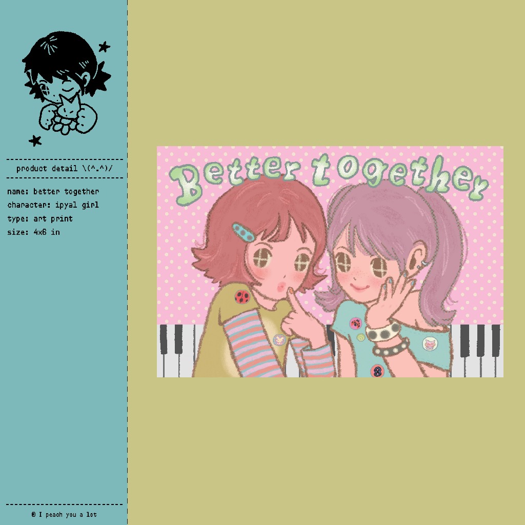better together / artprint / 4*6 in