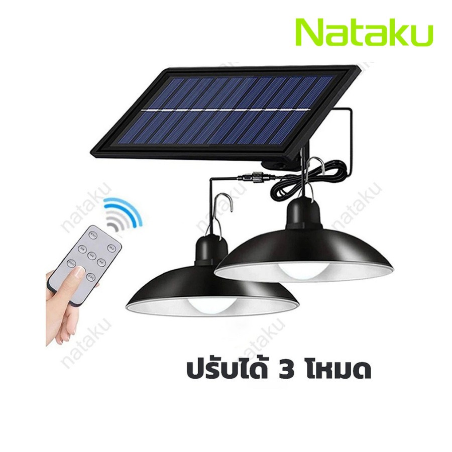 โคมไฟวินเทจ ไฟวินเทจ หลอดไฟวินเทจ ไฟโซล่าเซลล์ 2สี 210W 410w 480w 800w ปรับได้ 3 โหมด Simple Light