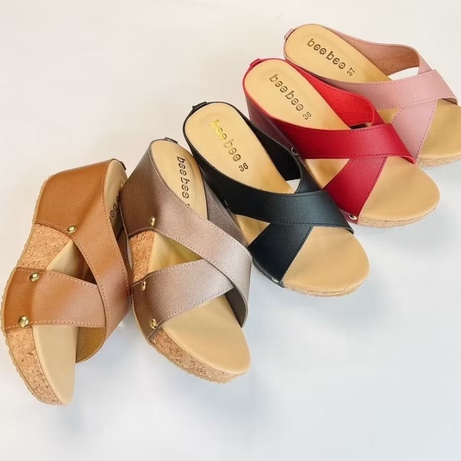 👡รองเท้าส้นเตารีด สูง 3 นิ้วคะ  งานสวยหรู ใส่นุ่ม น้ำหนักเบา มีครบ 5 สีคะ 🎀
