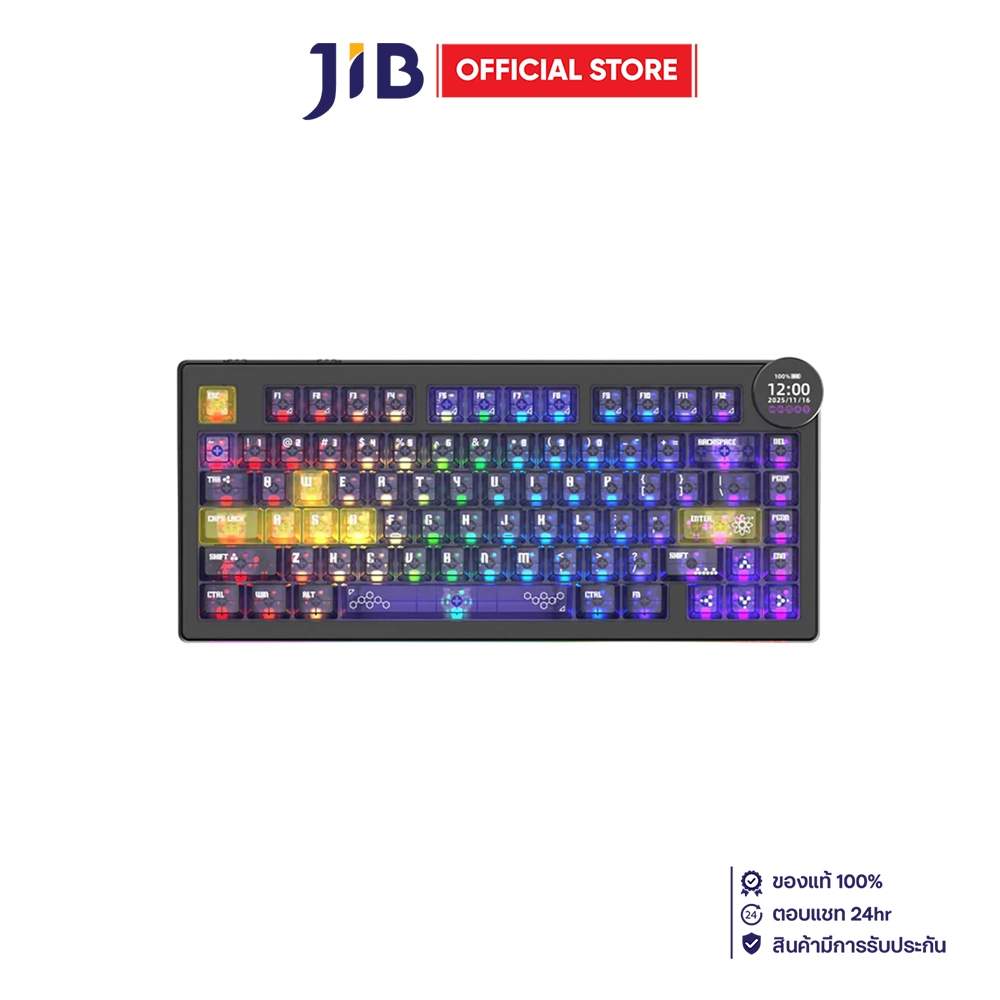 WIRELESS KEYBOARD (คีย์บอร์ดไร้สาย) AJAZZ AK820 V2 PRO - LYCHEE SWITCH RGB EN/TH PERIODIC TABLE