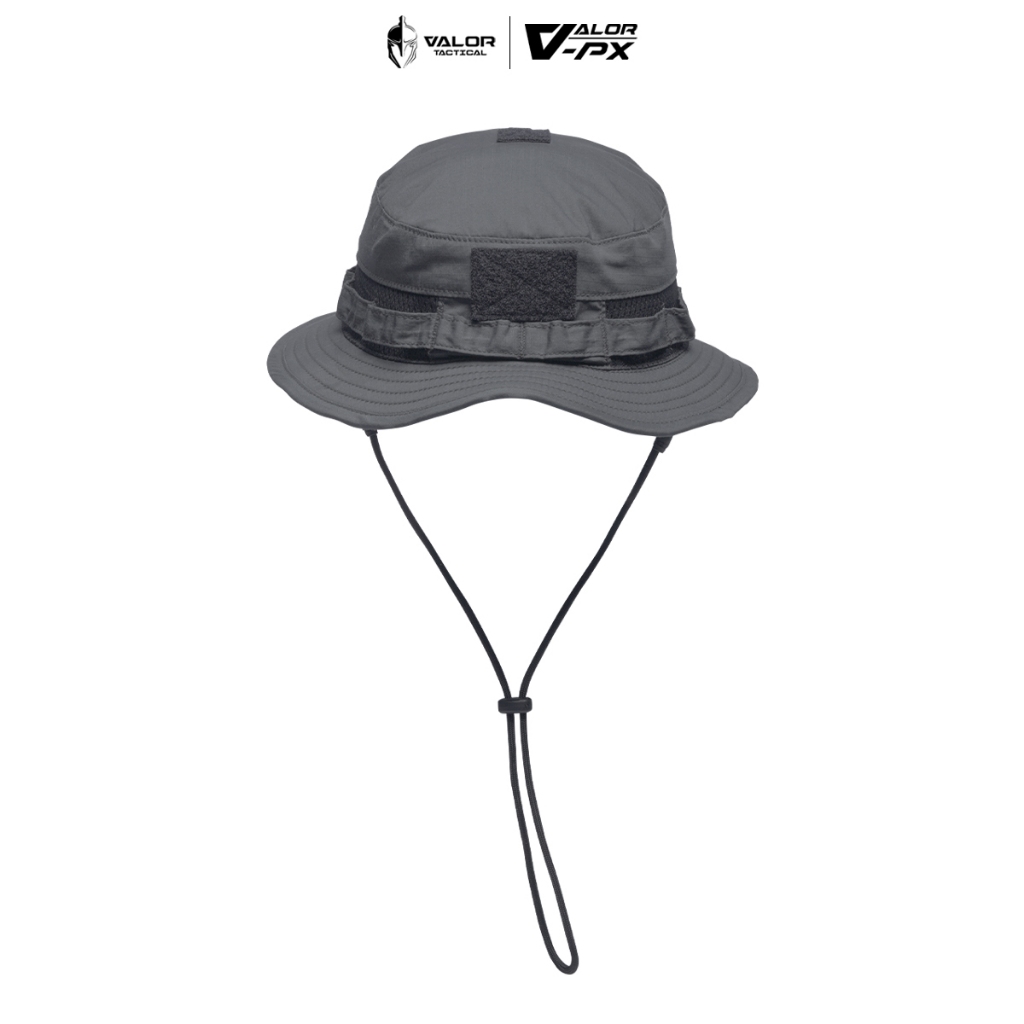 VALOR PX - Standard Boonie Hat หมวกปีกสั้น หมวกบูนี่ มีตีนตุ๊กแก สายคล้องถอดออกได้
