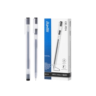 Bantex ปากกา ปากกาหมึกเจล สีดำ เขียนลื่น หมึกชัดแห้งไว ไม่ซึมเปื้อน 1แท่ง Gel Pen