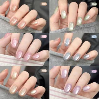 Nawoelite สีทาเล็บเจล สีลูกแก้ว ชุดตัดเล็บ ชุดเจลทาเล็บตาแมวสีสันสดใส 9 สี พร้อมแผ่นสวอช ครบชุดสำหรับทำเล็บสวย ติดทนนาน