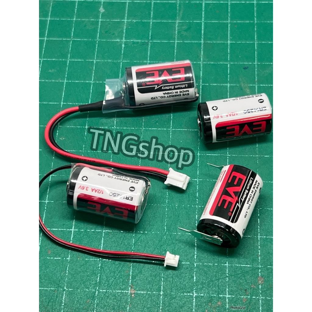 แบตเตอรี่ ER14250 1/2AA ยี่ห้อ EVE 3.6V 1200mAh (แท้) แบตเตอรี่ ลิเธียม อุตสาหกรรม PLC Lithium Battery