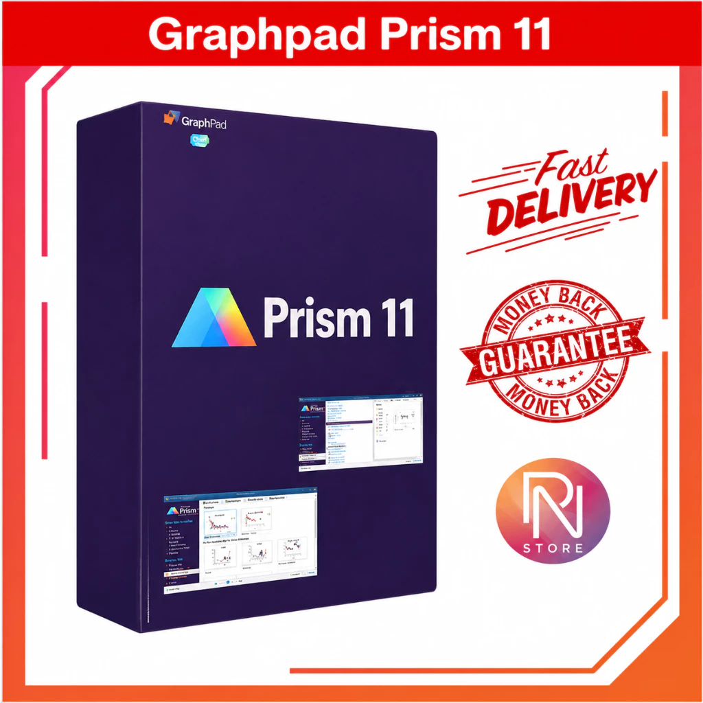 Graphpad Prism 11.0 [License 10 ปี] โปรแกรมรวิเคราะห์ผลทางด้านสถิติ สำหรับ Windows และ Mac