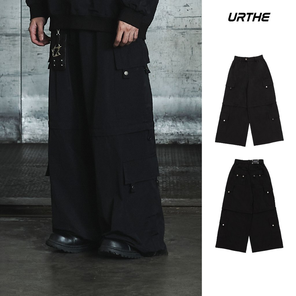 URTHE - กางเกงคาร์โก้ ผ้าไนลอน รุ่น CARGO NYLON - Col. OZDE UNTITLED