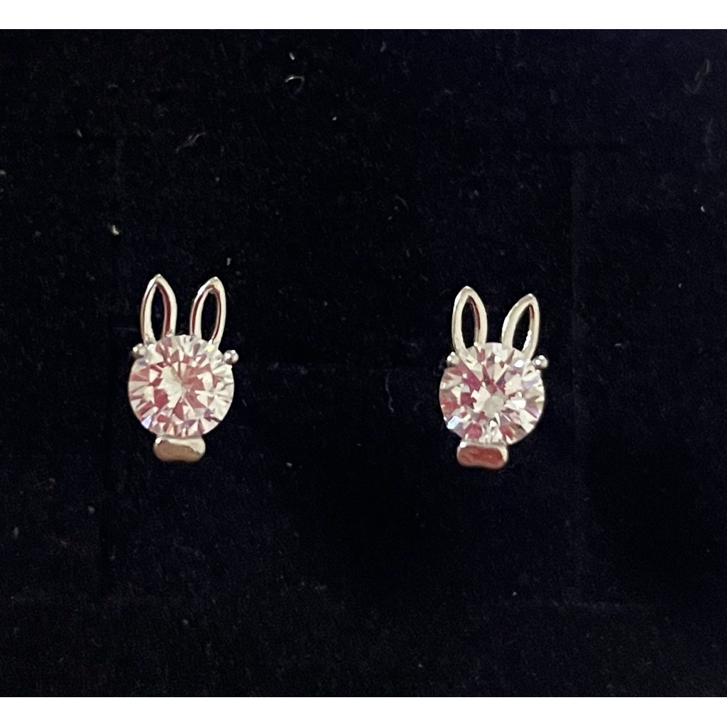 Silver Earrings-S08/ 925 Silver Rabbit earrings