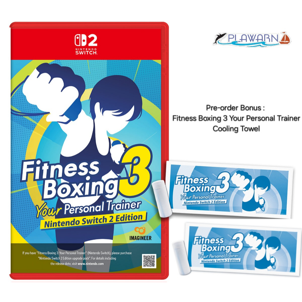 [พร้อมส่ง][แถมผ้าขนหนู/ Cooling Towel] Nintendo Switch 2 : NSW2 Fitness Boxing 3 Your Personal Trainer (Asia)