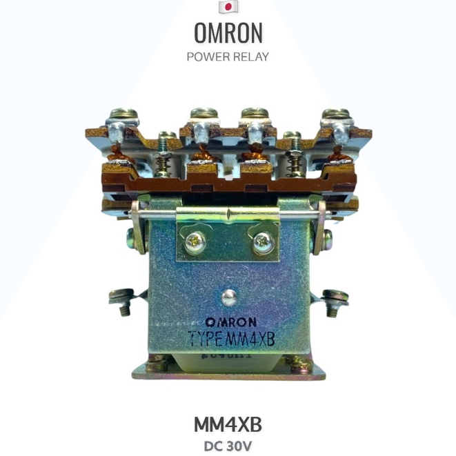 Power Relay MM4XB DC30V Omron ญี่ปุ่น 4PDT 110VDC 10A รีเลย์กำลังสูง Screw Terminal ของแท้ ใช้งานอุต
