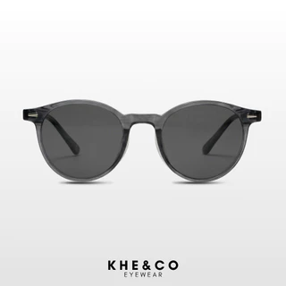 KHE&CO | Director แว่นกันแดดทรงกลม ดีไซน์เรียบหรู บานพับเหล็ก กันแดด UV400 ฟรีซองหนัง+ผ้าเช็ดเลนส์