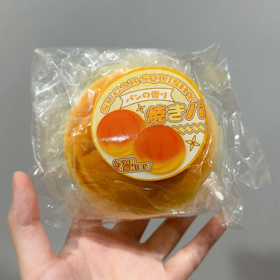 (พร้อมส่ง/มือ1) Sugar squishy สกุชชี่ขนมปัง นุ่ม สโลว์ Bread Squishy