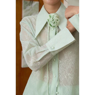 Edition.AtelierBKK - Veronica Lace Shirt / Satin Trousers (สินค้าจำหน่ายแยกชิ้น)