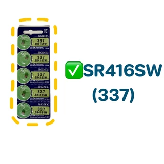 ถ่านกระดุม Sony (แพ็ค 5 ก้อน) รุ่น 337 364 371 377 379 395 SR416SW SR621SW SR920SW SR626SW SR521SW SR927SW