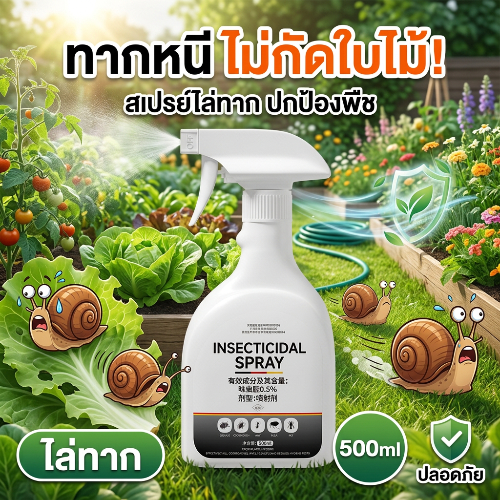 🐌จัดส่งไว🐌ยาฆ่าหอยทาก หอยทาก สารกําจัดหอยทาก ฉีดครั้งเดียว ป้องกันยาวนาน ยาฆ่าแมลงสาบ ไล่ยุง