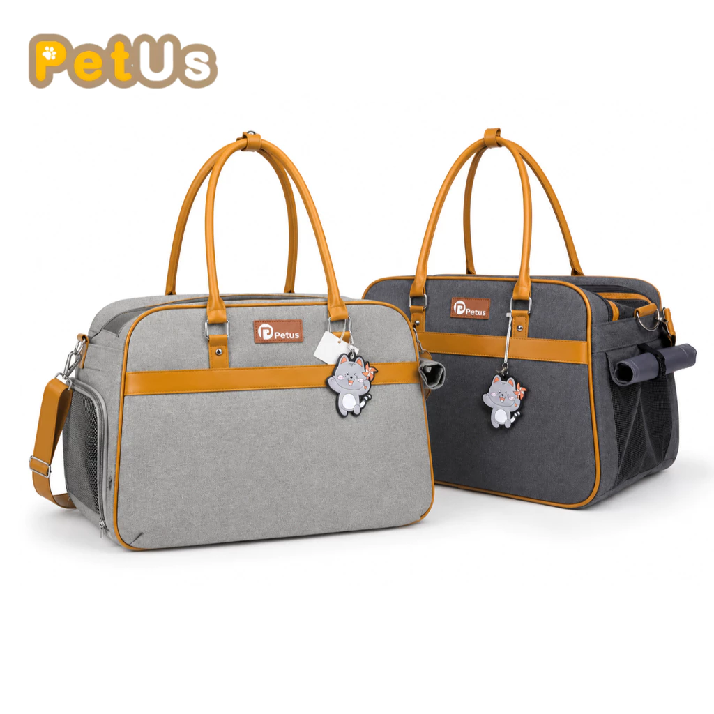 กระเป๋าเดินทางสัตว์เลี้ยง Petus pet carrier bag กระเป๋าใส่แมว กระเป๋าสุนัข ระบายอากาศดี ไม่อึดอัด กันน้ำ วัสดุพรีเมียม