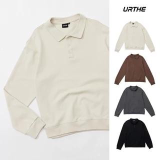 URTHE - เสื้อโปโล แขนยาว รุ่น SOFT LONG SLEEVE POLO SHIRT