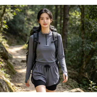 พร้อมส่งในไทย** กางเกงขาสั้น กางเกงออกกำลังกาย มีซับในเหมาะกับกิจกรรมกลางแจ้ง K124