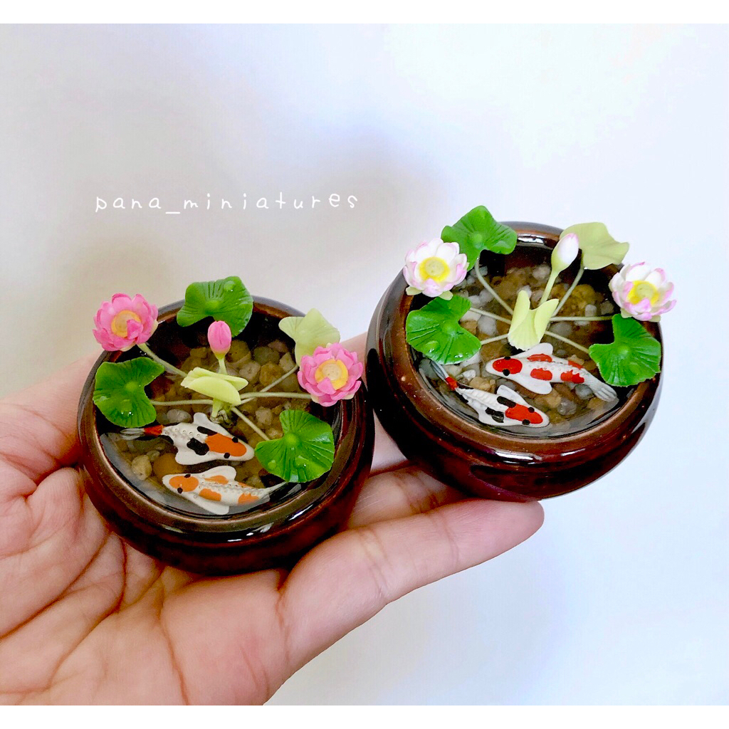 อ่างบัวหลวงจิ๋ว อ่างปลาคร๊าฟ เสริมฮวงจุ้ย เสริมสิริมงคล ขนาด 2” (ราคา/ชิ้น)
