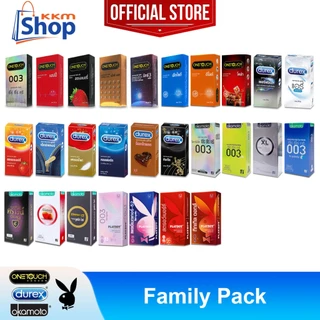 Onetouch Durex Okamoto Playboy Condom "กล่องใหญ่" ถุงยางอนามัย วันทัช ดูเร็กซ์ โอกาโมโต เพลย์บอย รวมรุ่น *แยกจำหน่าย*