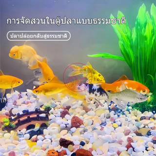 หินใส่ตู้ปลา สี หินโรยหน้าดิน ตกแต่งกระถางต้นไม้ ขนาดเล็ก สี 100g ต่อแพ็ค Colorful Stones