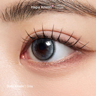 HapaKristin คอนแทคเลนส์ รายเดือน รุ่น Dolly Kristin สี Gray (2pcs/box) มีค่าสายตา Contact Lens