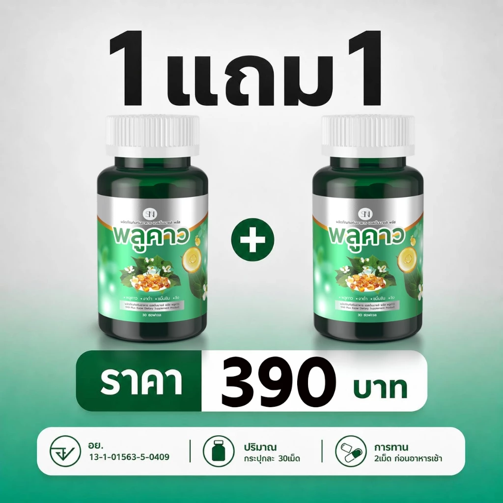 (ส่งด่วนจากกทม) พลูคาวสกัดเย็น พลูคาวสกัด พลูคาวแคปซูล SN9พลูคาว