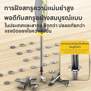 Maybuck ไขควงแม่เหล็กแรงสูง ไขควงแฉกหัวแบนในครัวเรือน