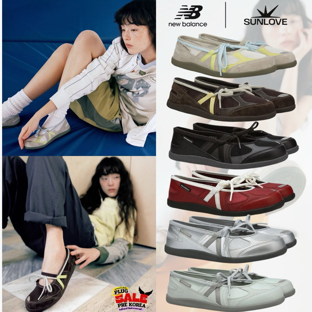 [🇰🇷Preorder สอบถามก่อนสั่งซื้อ] รองเท้า NB X sunlove BREEZE FLAT