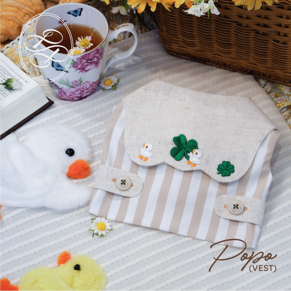 Popo (Vest) เสื้อคลุมน้องเป็ดโปโป้ เสื้อผ้าสำหรับสัตว์เลี้ยง by PAWS & CLAWS