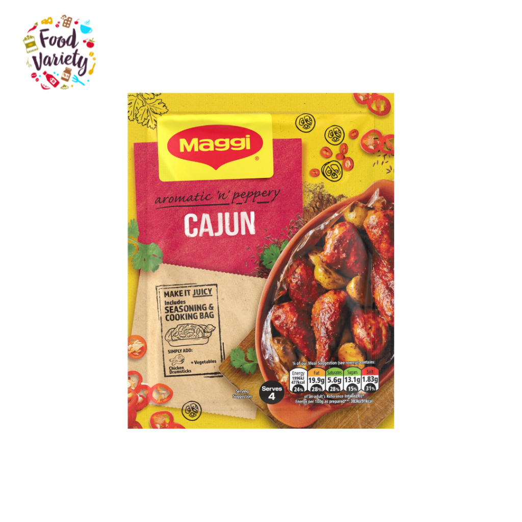 [Best before 31-Oct-2026] Maggi Aromatic n Peppery Cajun Seasoning Mix 38g
