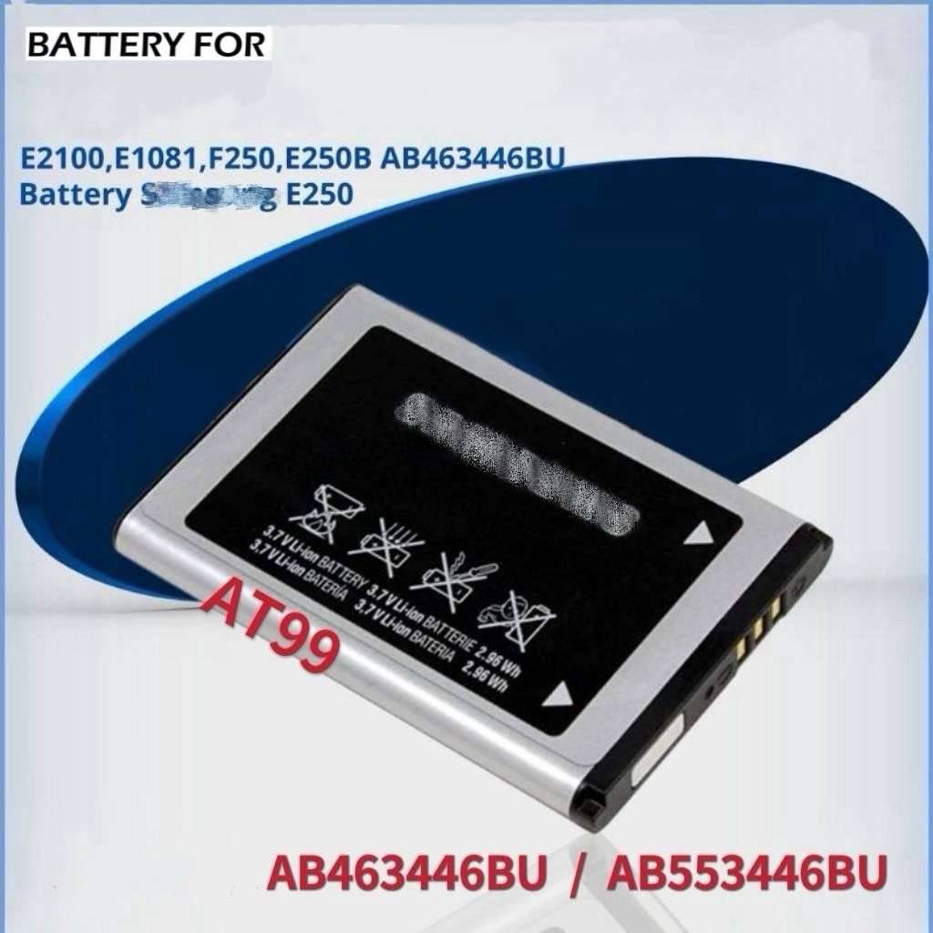 แบตเตอรี่ AB463446BU AB553446BU for Samsung C3300K X208 B189 B309 GT-C3520 E1228 GT-E2530 E339 X150 