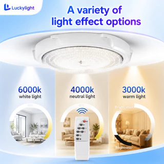 โคมไฟเพดาน ไฟโซล่าเซลล์ ไฟเพดานบ้าน80000W ไฟ LED โคมไฟเพดาน สว่างอัตโนมัติเมื่อฟ้ามืด ชาร์จไฟอัตโนมั