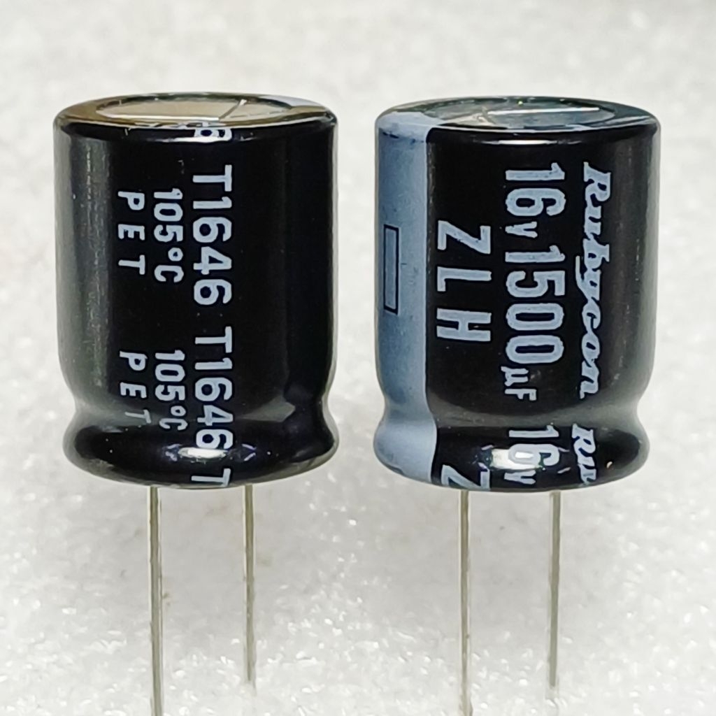 Rubycon ZLH 1500uf 16v capacitor ตัวเก็บประจุ คาปาซิเตอร์