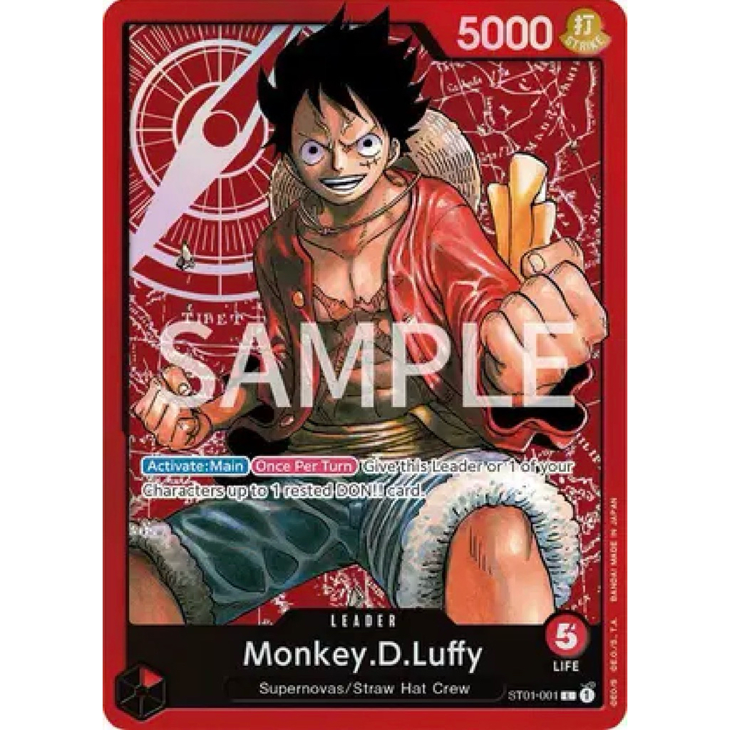 One Piece Card Game [ST01-001] monkey D.Luffy  (L)