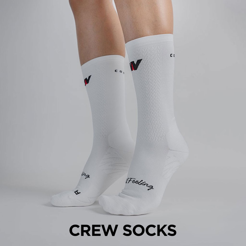 NNV Running Socks / ถุงเท้าข้อยาวไร้ตะเข็บสำหรับวิ่งไม่ลื้นขณะวิ่ง ลดอาการบาดเจ็บตุ่มพองที่ฝ่าเท้าได