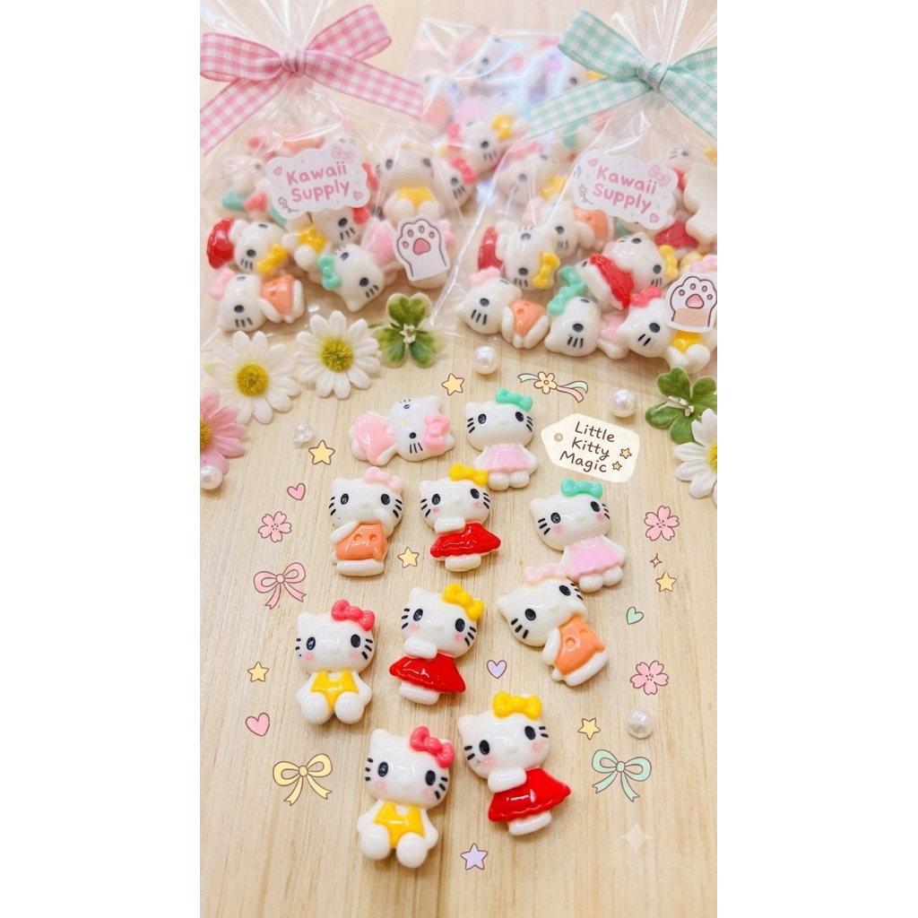 คิตตี้ ตุ๊กตาคิตตี้ติดกิ๊บ10ชิ้น (เลือกแบบ)
