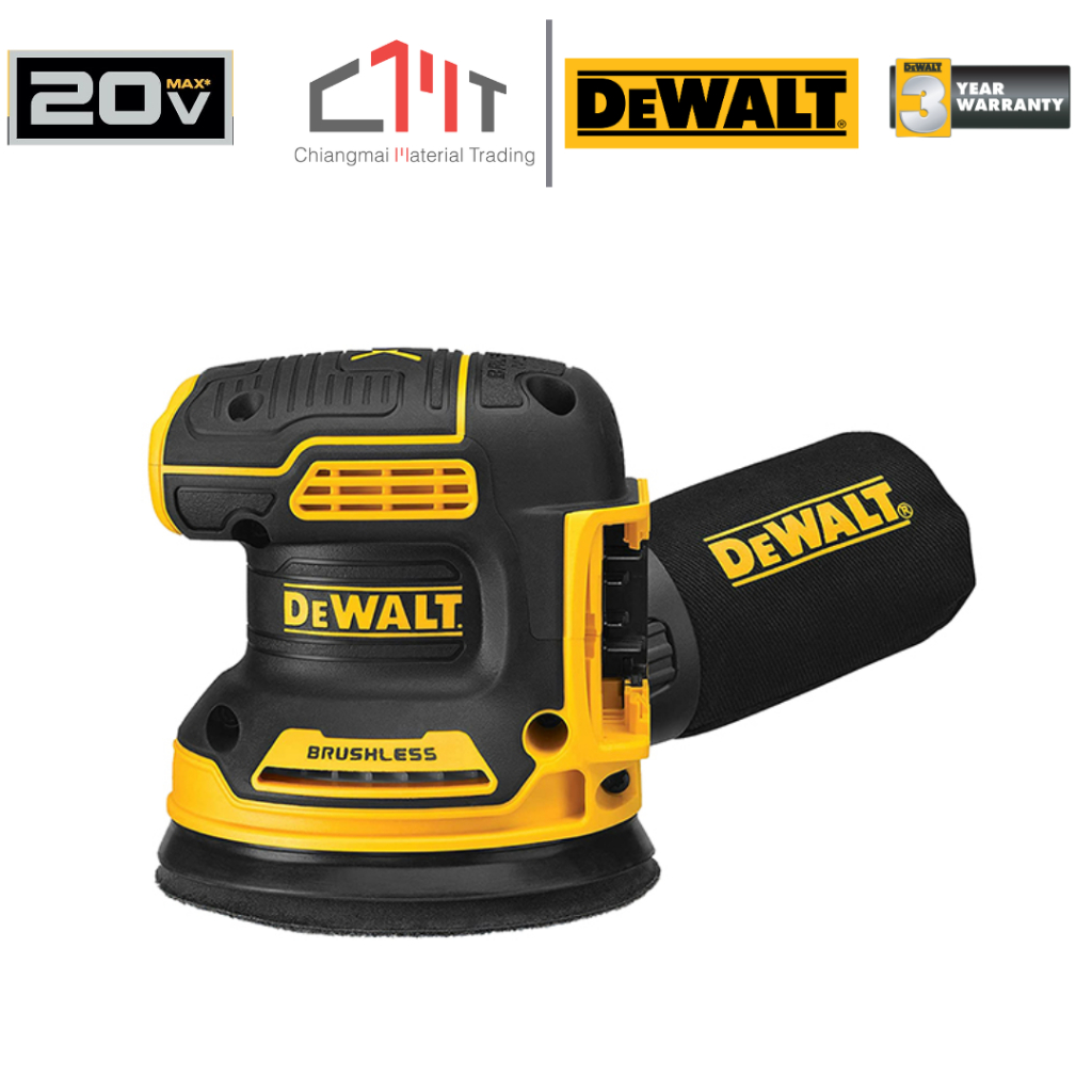 DEWALT เครื่องขัดกระดาษทรายไร้สาย 125 mm. 20V No.DCW210N-KR (เครื่องเปล่า)