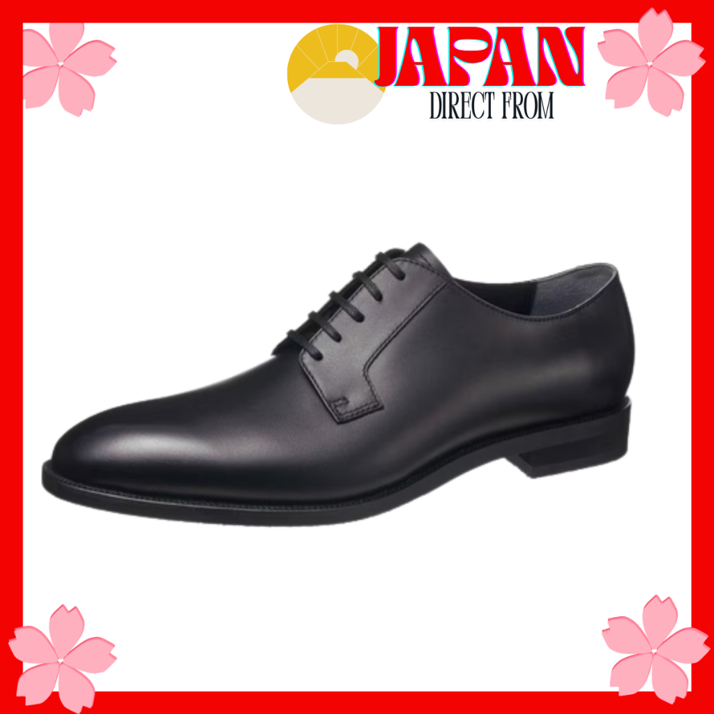 【Direct from Japan】Asahi Shoes TK7713 Men's Business Shoes Derby Soft Leather Long Nose 3E Black