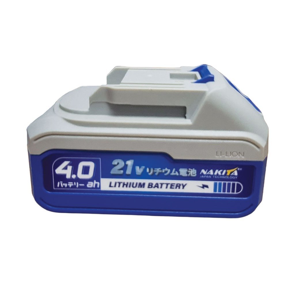 แบตเตอรี่ไฟฟ้า 21V 4AH 5C Nakita แท้100% ใช้กับเลื่อย เลื่อยไฟฟ้าไร้สาย แบตเตอรี่บล็อคไฟ สว่านไร้สาย เลื่อยตัดไม้