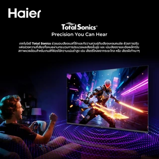 [New]TV Haier 43นิ้ว รุ่น 43H6GFX QLED FHD TV Voice Control WIFI Build in Netflix & You tube/DVB-T2/Google TV