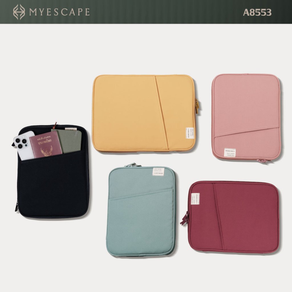MYESCAPE A8553 กระเป๋าถือใส่โน๊ตบุ๊ค   และแท็บเล็ต พร้อมช่องจัดเก็บของ