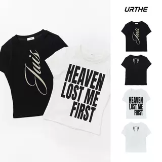 URTHE - เสื้อยืด สกรีนลาย รุ่น HEAVEN LOST BABY TEE - Col. JUIS LILITH