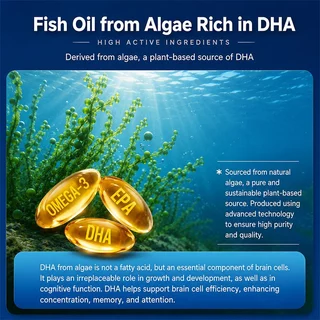 Seehrtt DHA+Algal Fish Oil Omega3 แคปซูล น้ํามันปลา โอเมก้า3 Capsule Skin Eye Health ดีเอชเอ อีพีเอ DHA EPA 200 Capsules