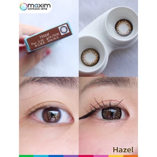 Maxim colors air คอนแทคเลนส์สี รายเดือน รุ่นกล่องฟ้า ขนาดเท่าตา (1กล่อง1คู่)
