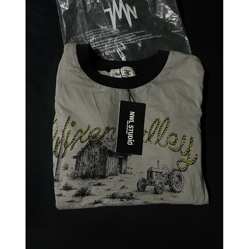 NWL STUDIO Vixen Ringer Tee Vintage Gray ไซส์ S ****แท้มือสองสภาพดี💯