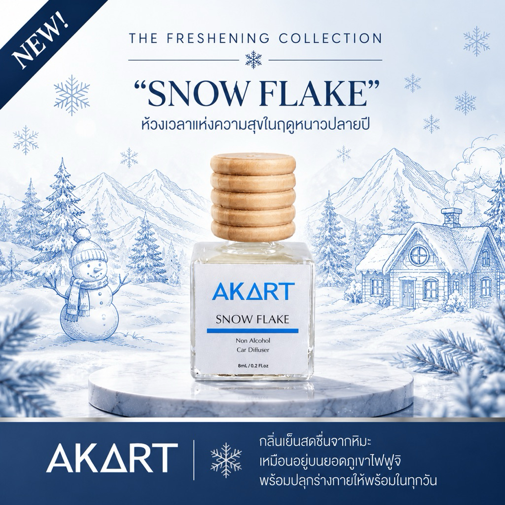 น้ำหอมรถยนต์ อากาศแบรนด์ AKART The Freshening Collection 8mL.