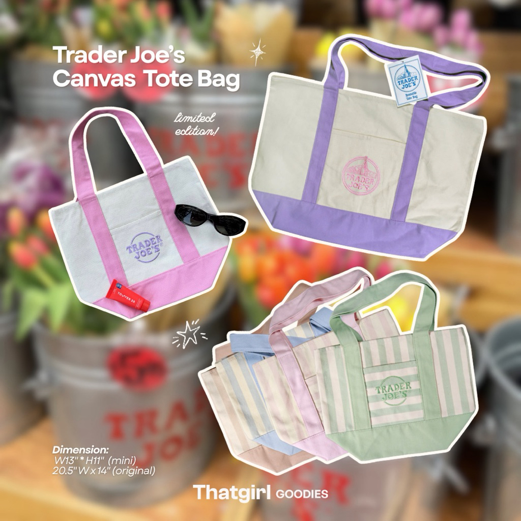 พร้อมส่ง ของแท้🇺🇸| Trader Joe’s Original/Mini Tote Bag