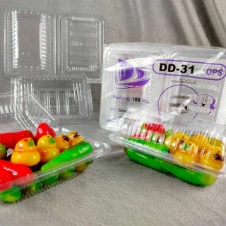LOVE กล่องใส OPS DD-31 ยกลัง(3000ใบ) บรรจุภัณฑ์เบเกอรี่ ที่ใส่อาหาร กล่องขนม ไม่เป็นไอน้ำ
